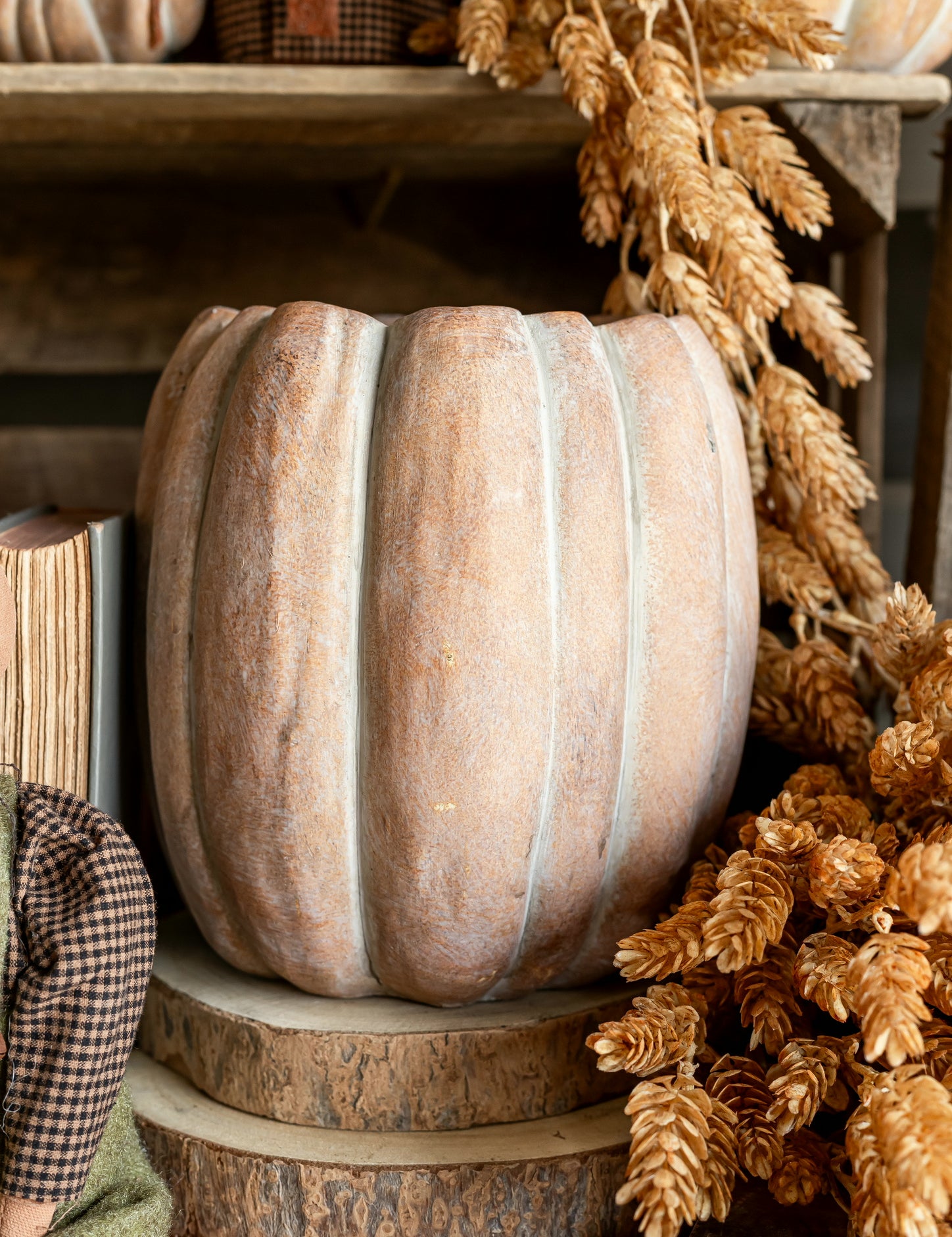 Tall Cinderella Pumpkin Pot Abbott Collection