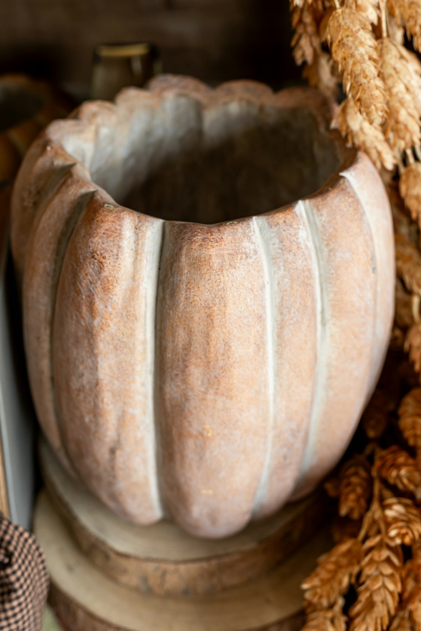 Tall Cinderella Pumpkin Pot Abbott Collection