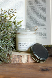 Farmhouse Flannel Mason Jar Candle The Little Burlap Barn