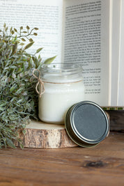 Farmhouse Flannel Mason Jar Candle The Little Burlap Barn