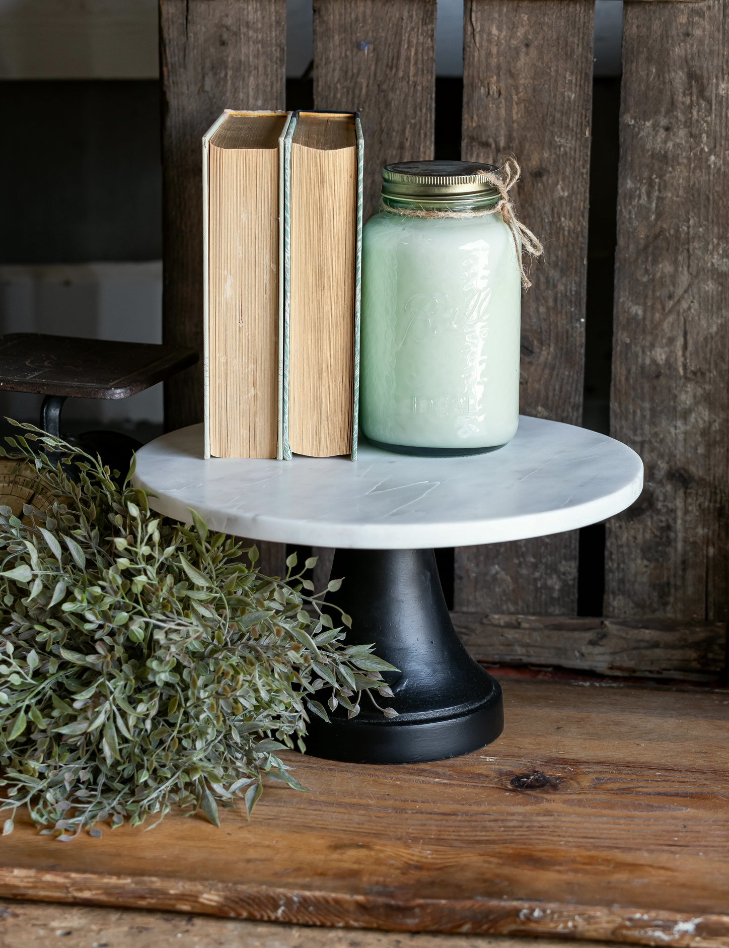 Marble Cake Plate Accent Decor