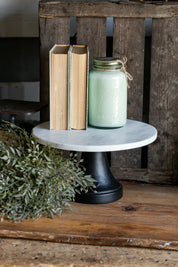 Marble Cake Plate Accent Decor