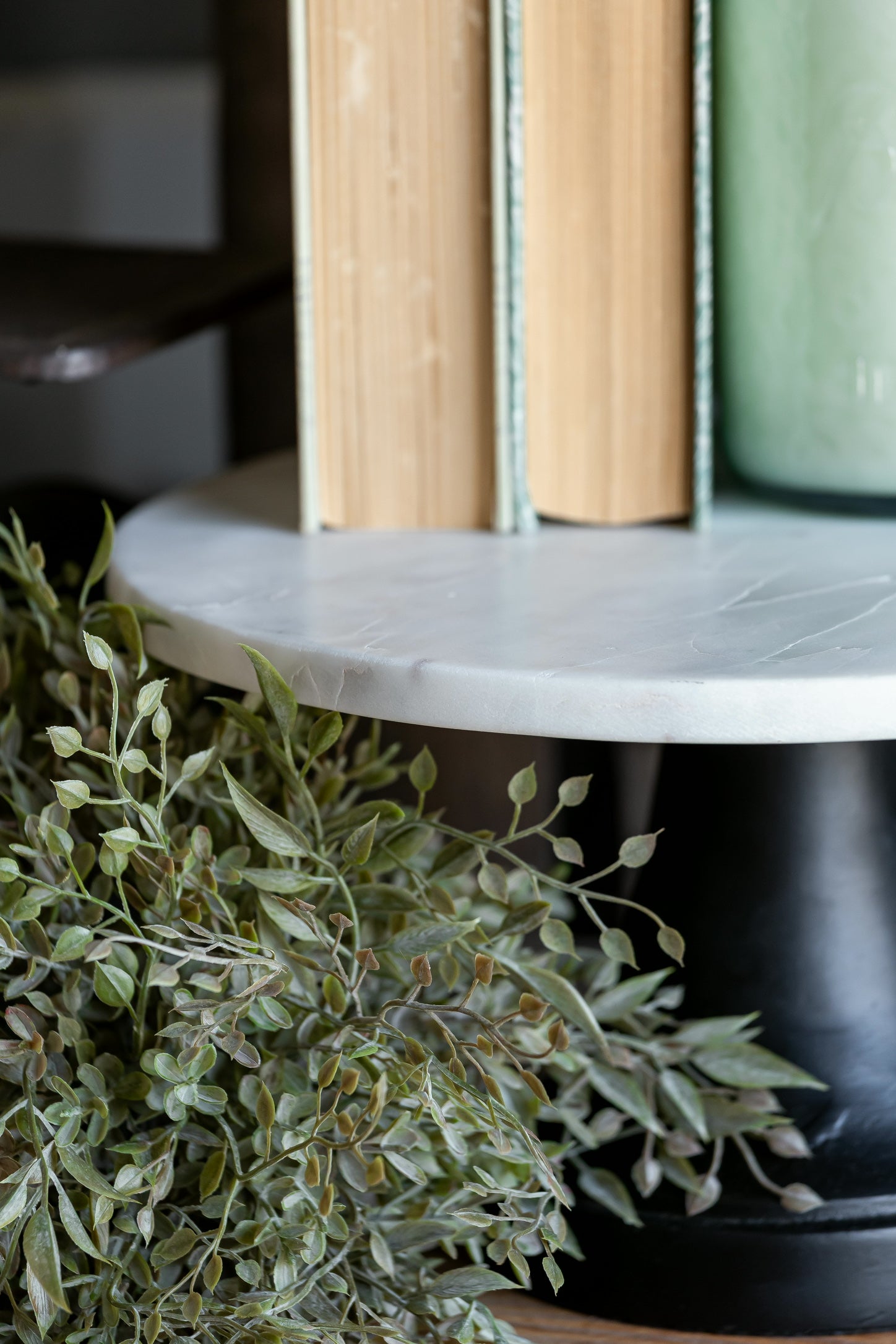 Marble Cake Plate Accent Decor