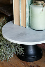 Marble Cake Plate Accent Decor