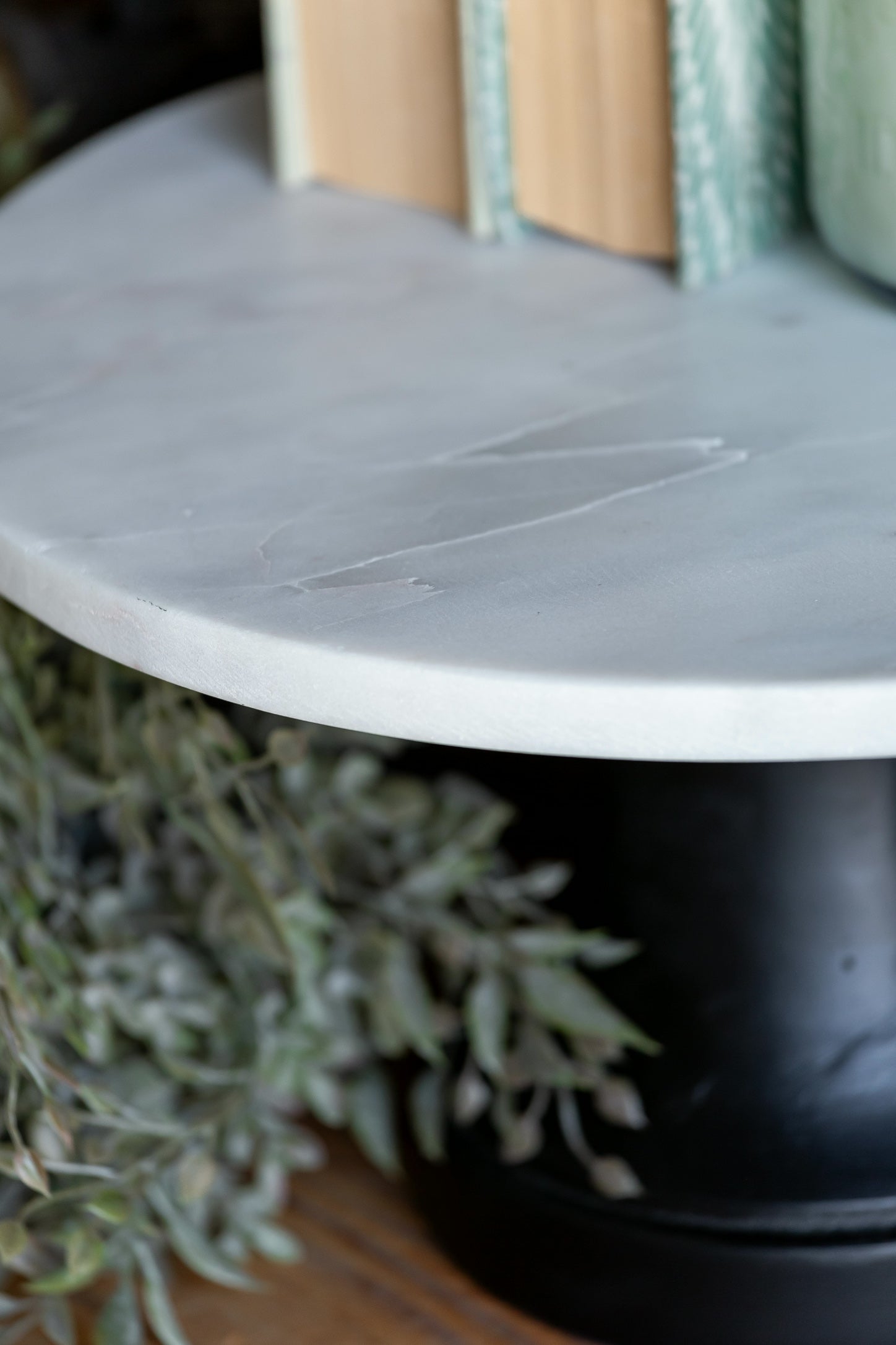 Marble Cake Plate Accent Decor