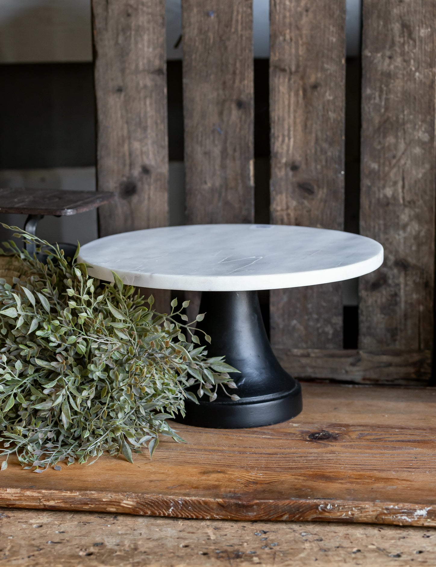 Marble Cake Plate Accent Decor