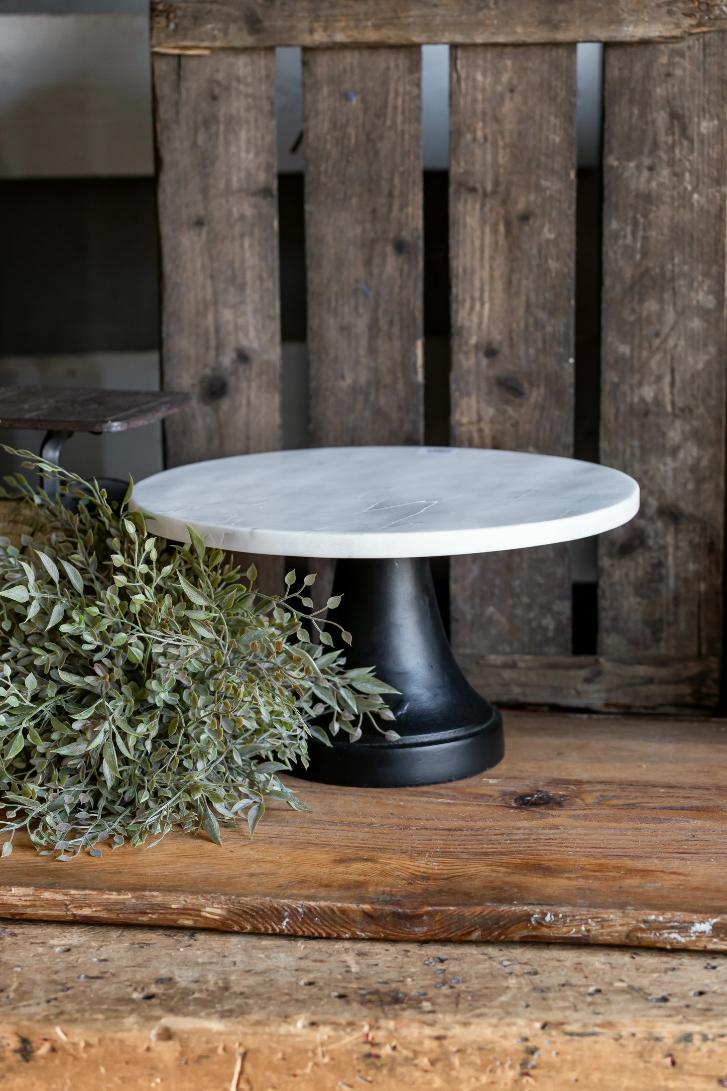 Marble Cake Plate Accent Decor