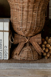 Rattan Bow Basket Vase Creative Co-Op