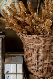 Rattan Bow Basket Vase Creative Co-Op