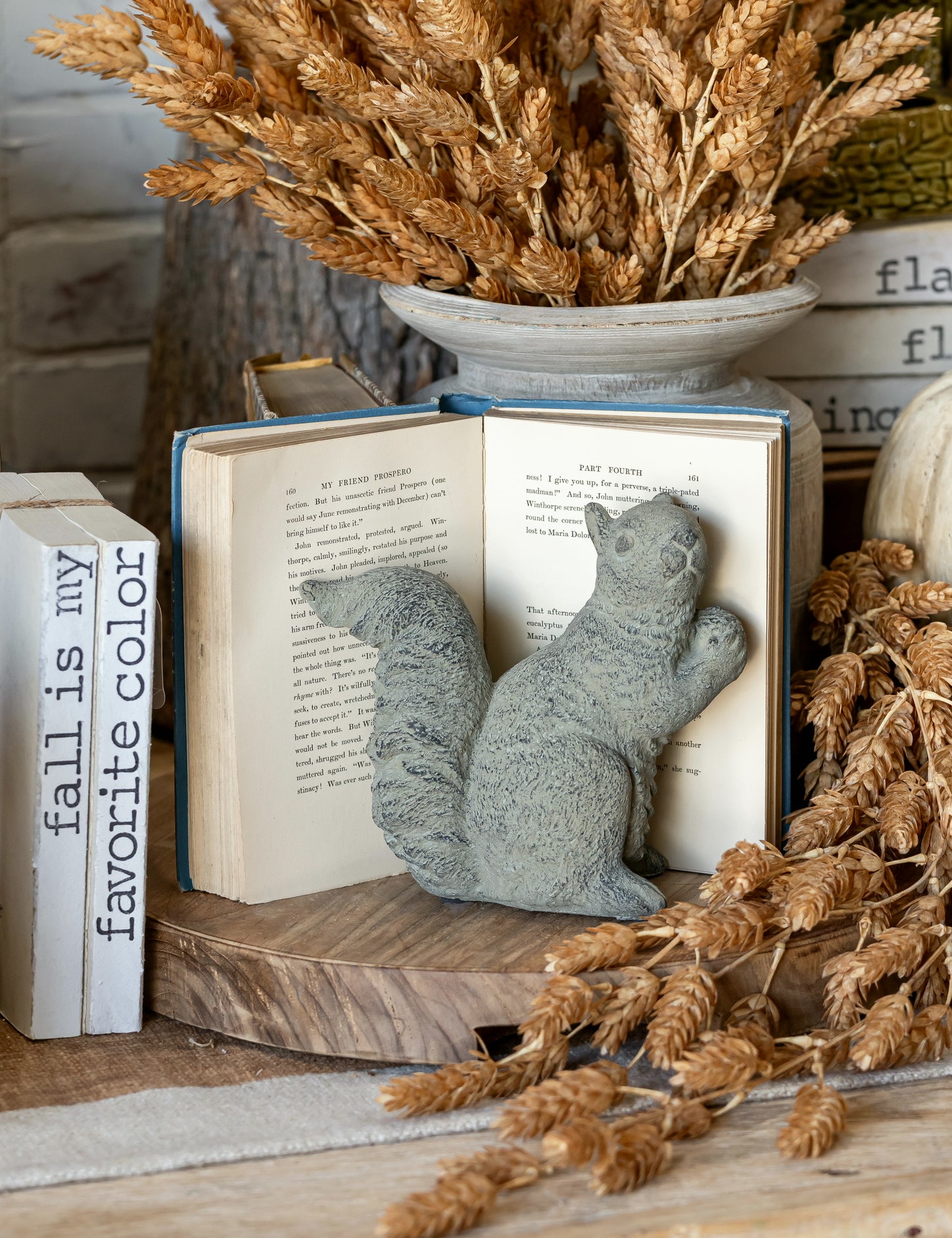 Concrete Squirrel Figurine Audrey's Home & Gift