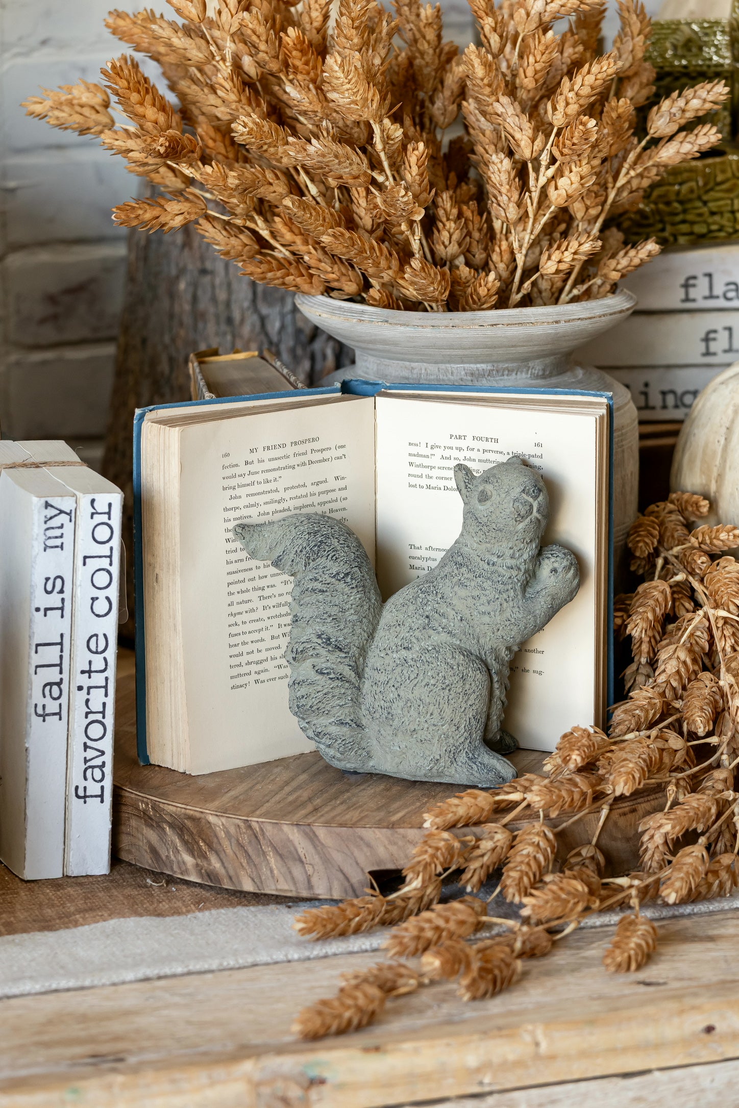 Concrete Squirrel Figurine Audrey's Home & Gift