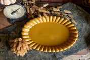 Stoneware Scalloped Platter Creative Co-Op