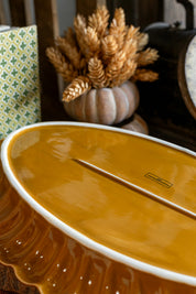 Stoneware Scalloped Platter Creative Co-Op