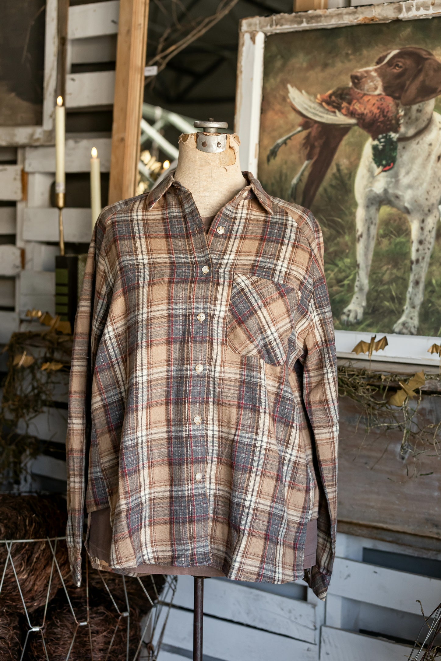 Toasted Oak Flannel Button Down The Little Burlap Barn