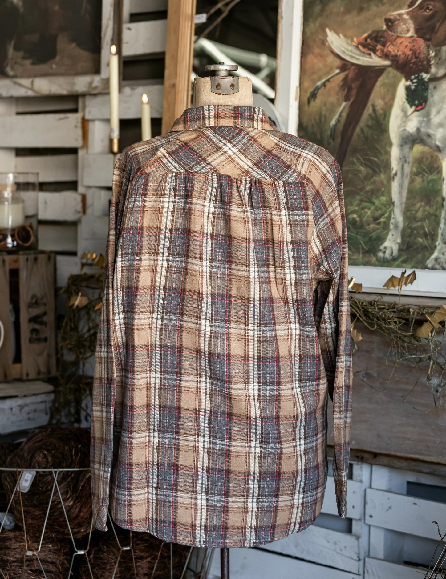 Toasted Oak Flannel Button Down The Little Burlap Barn