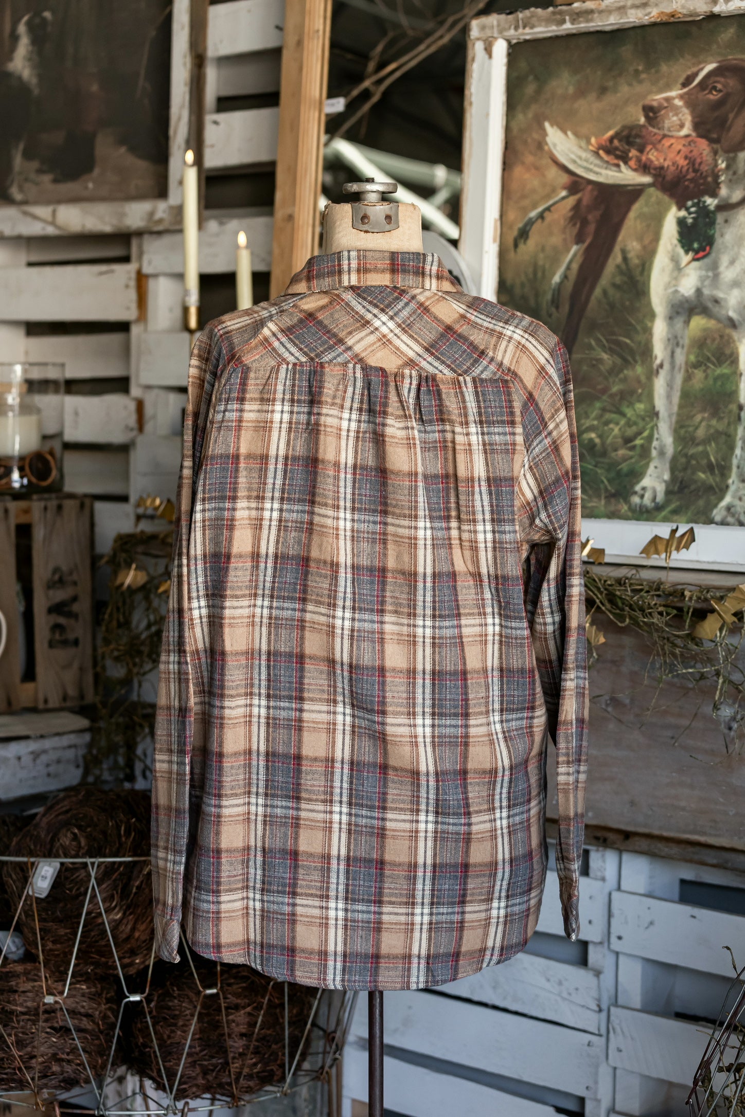 Toasted Oak Flannel Button Down The Little Burlap Barn