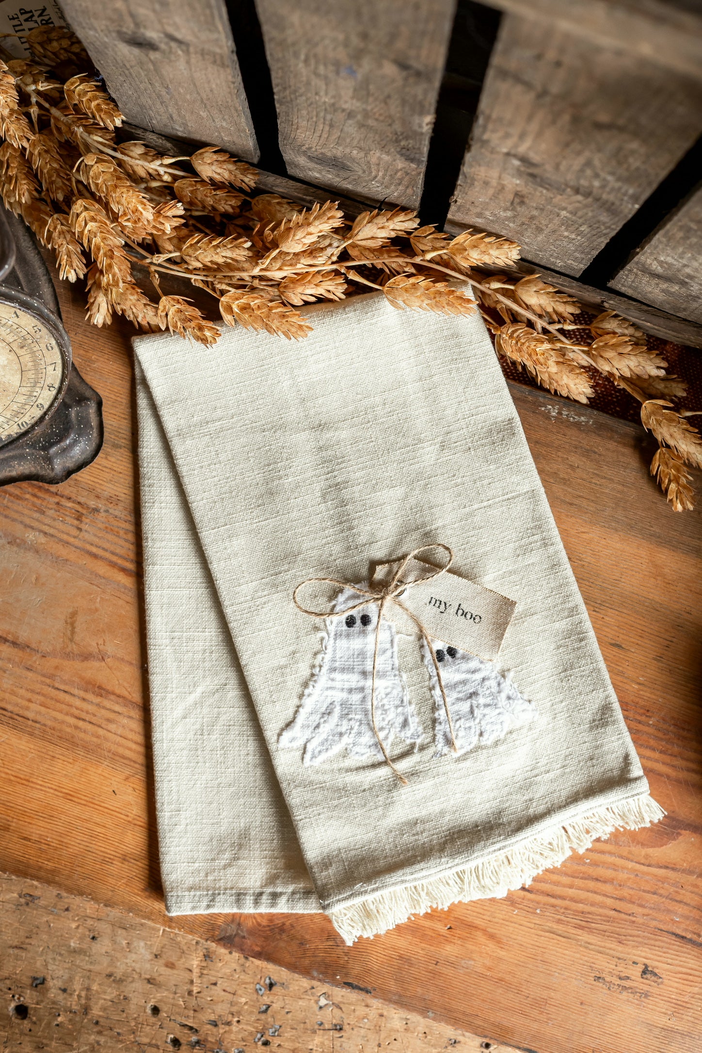 Raggedy Ghosts Kitchen Towel Audrey's Home & Gift