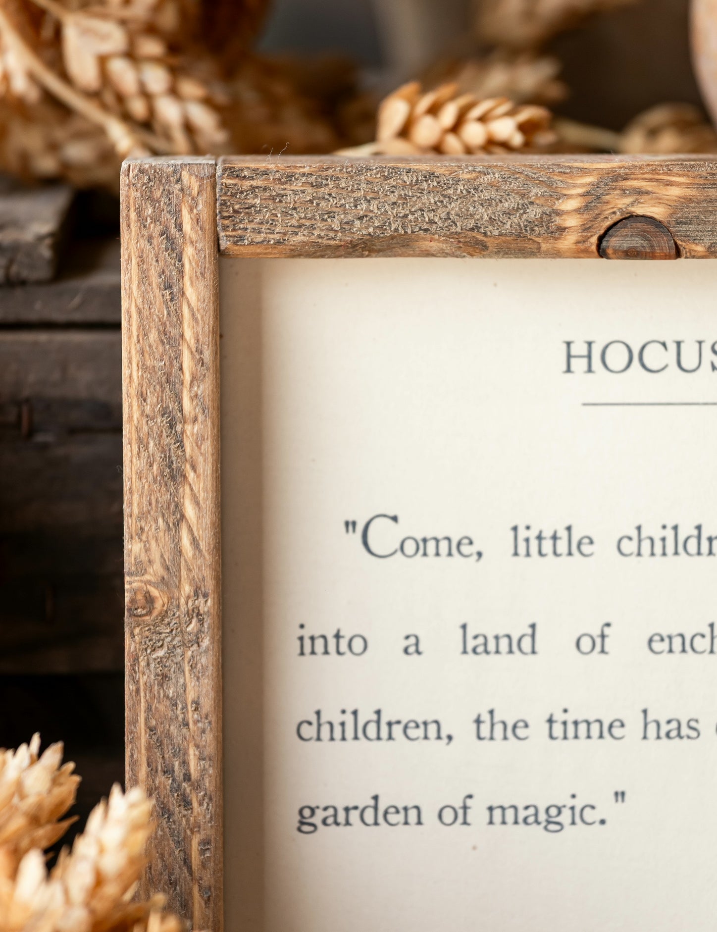 Handmade "Hocus Pocus" Framed Sign The Little Burlap Barn