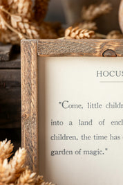 Handmade "Hocus Pocus" Framed Sign The Little Burlap Barn