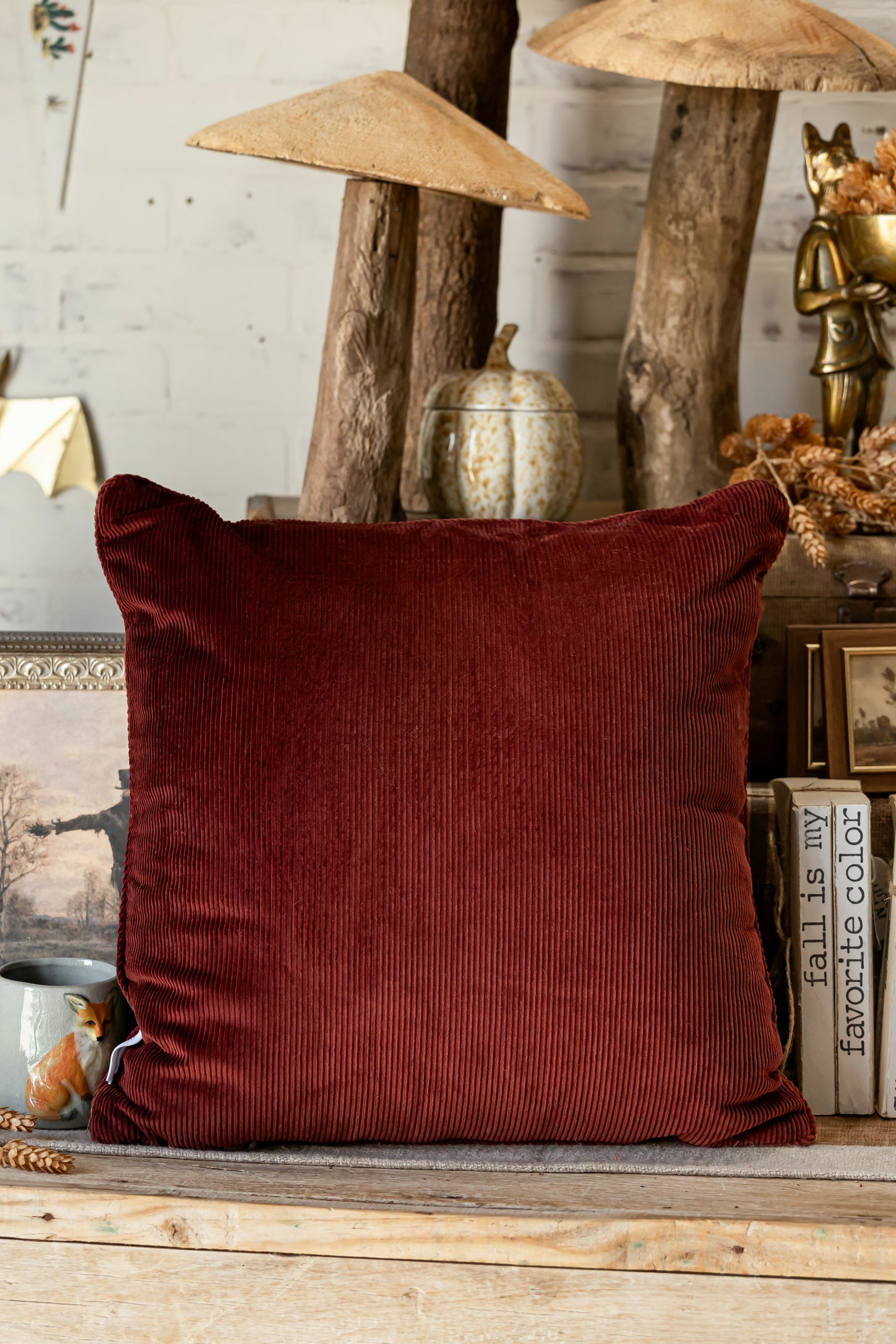 Harvest Pumpkin Foliage Pillow TJ Maxx