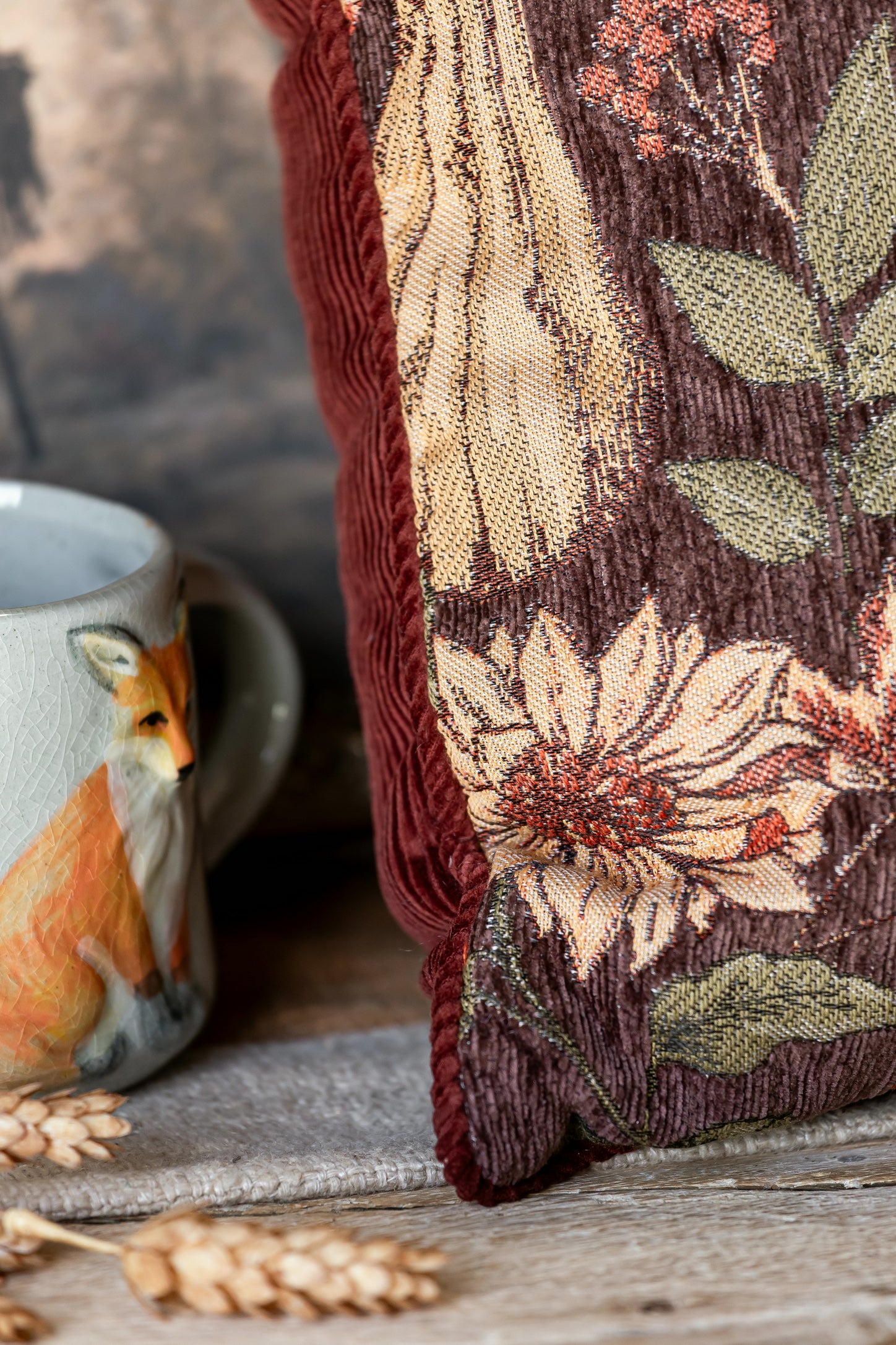 Harvest Pumpkin Foliage Pillow TJ Maxx
