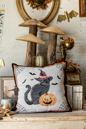Halloween Black Cat Pillow TJ Maxx