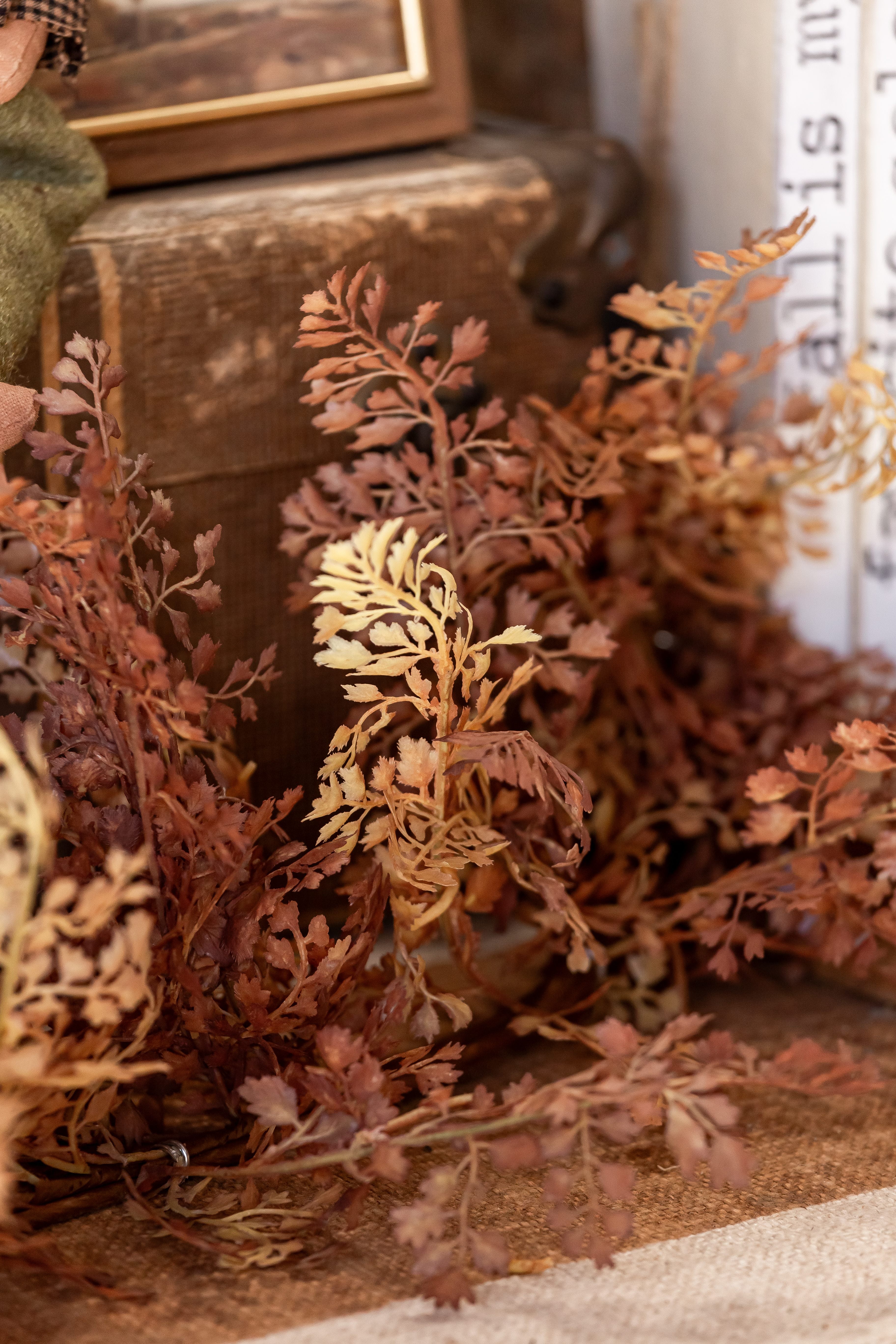 New England Leaves Garland Lancaster and Vintage