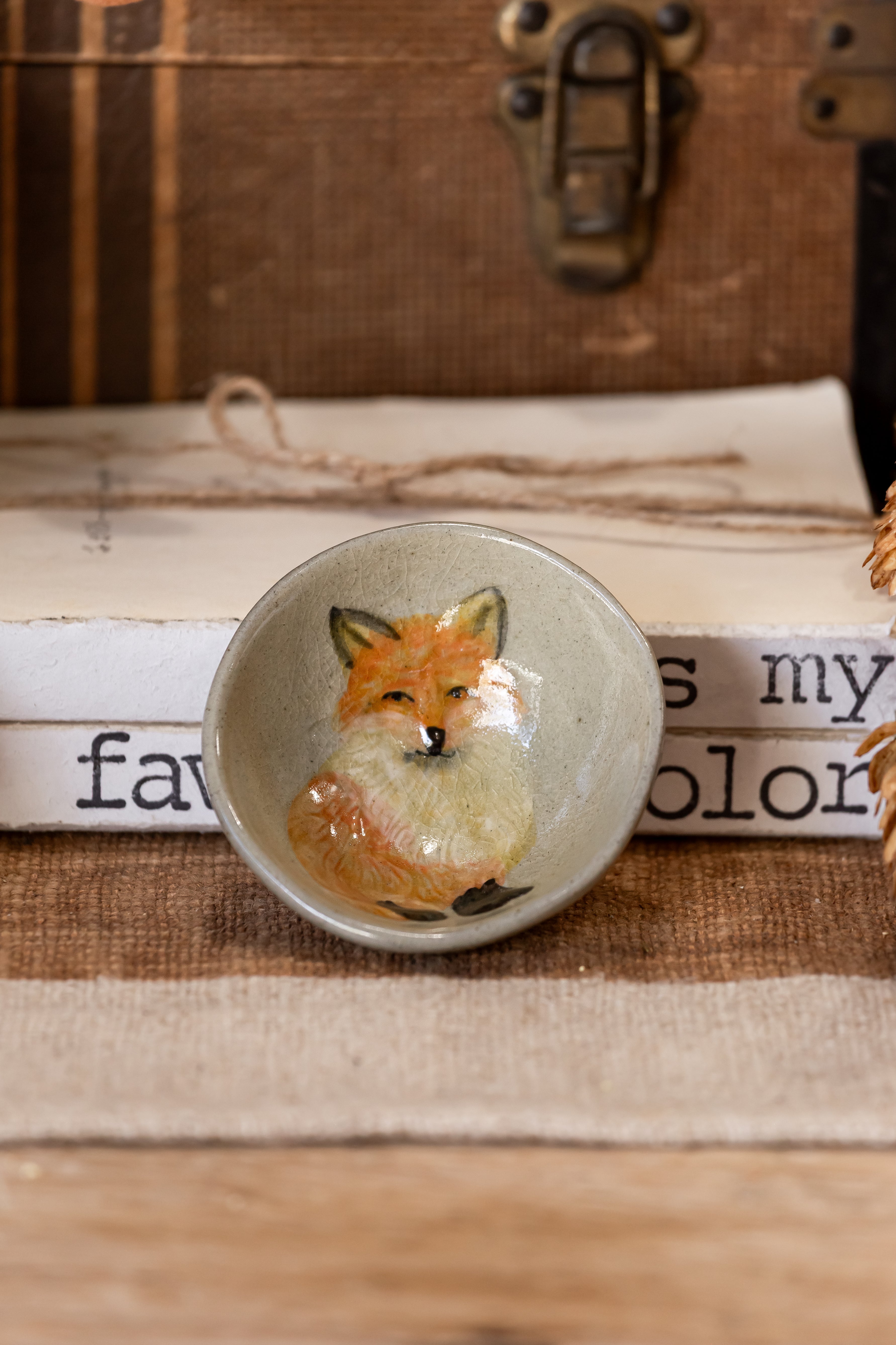 Hand Painted Stoneware Fall Mini Bowl Creative Co-Op