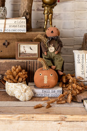 Primitive Jack O' Lantern Head The Little Burlap Barn