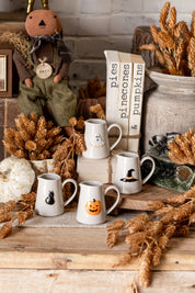 Embossed Stoneware Halloween Creamer Creative Co-Op