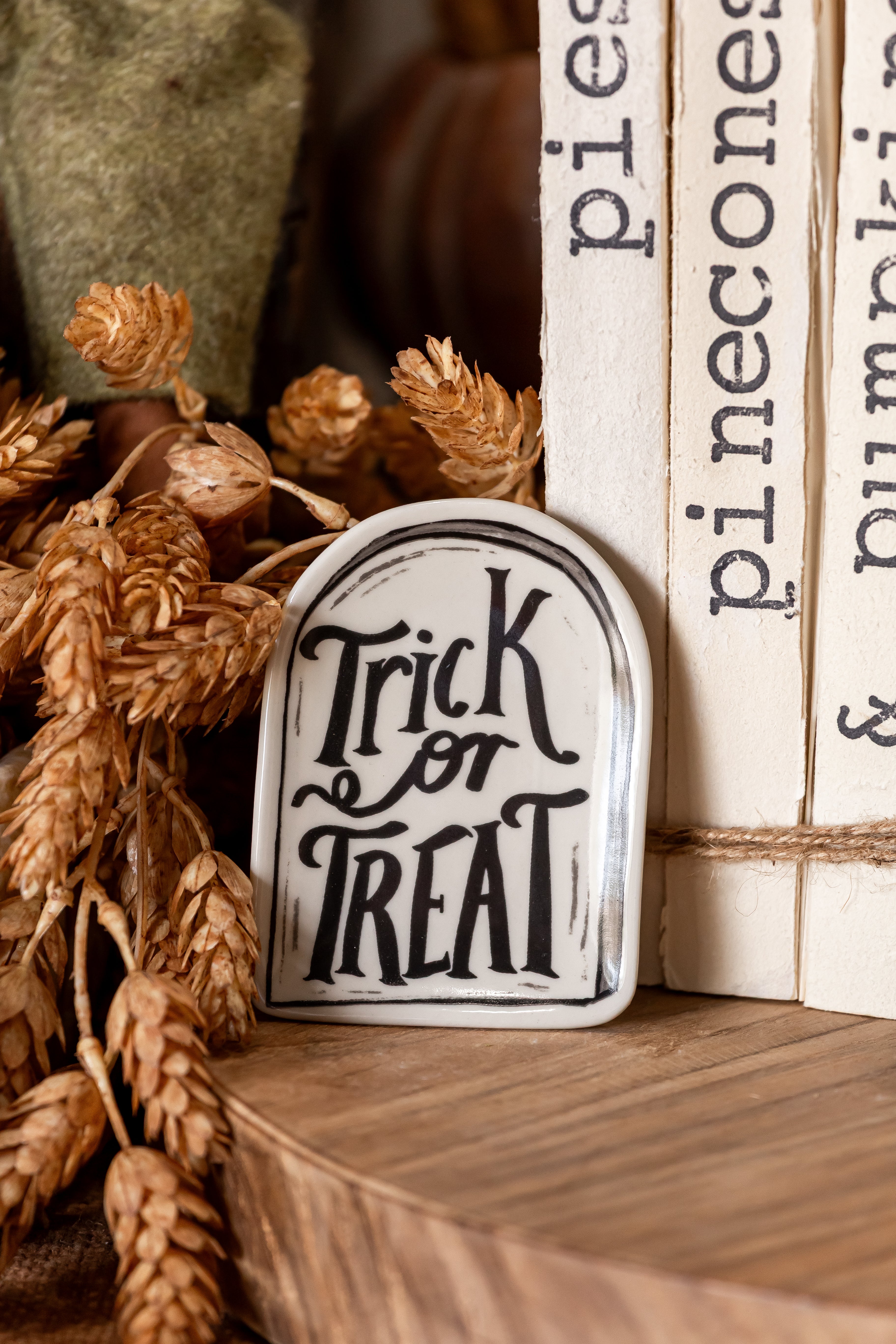 Stoneware Halloween Dish Creative Co-Op