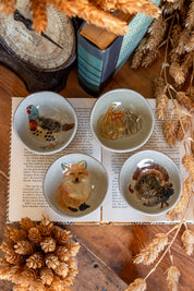 Hand Painted Stoneware Fall Mini Bowl Creative Co-Op