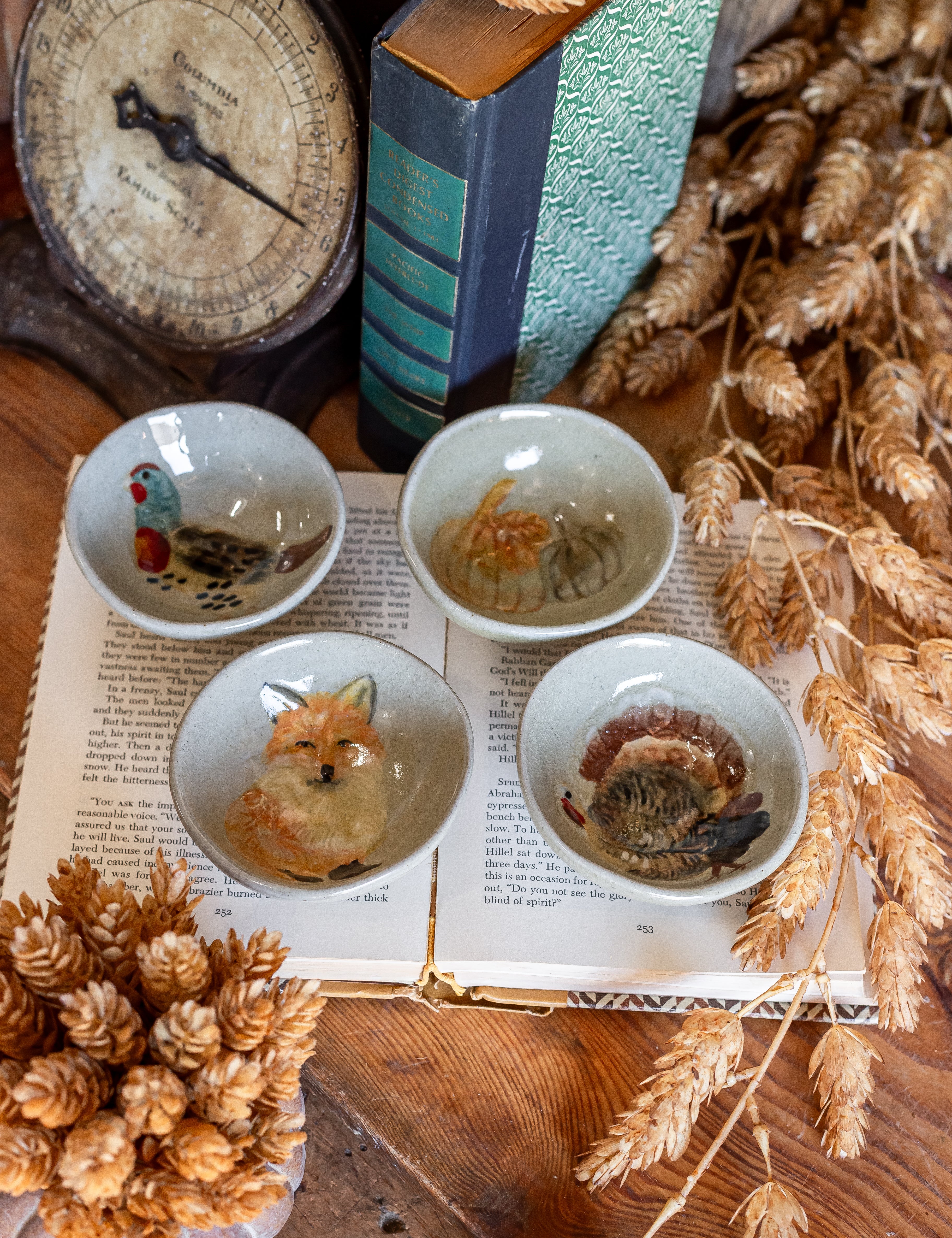 Hand Painted Stoneware Fall Mini Bowl Creative Co-Op
