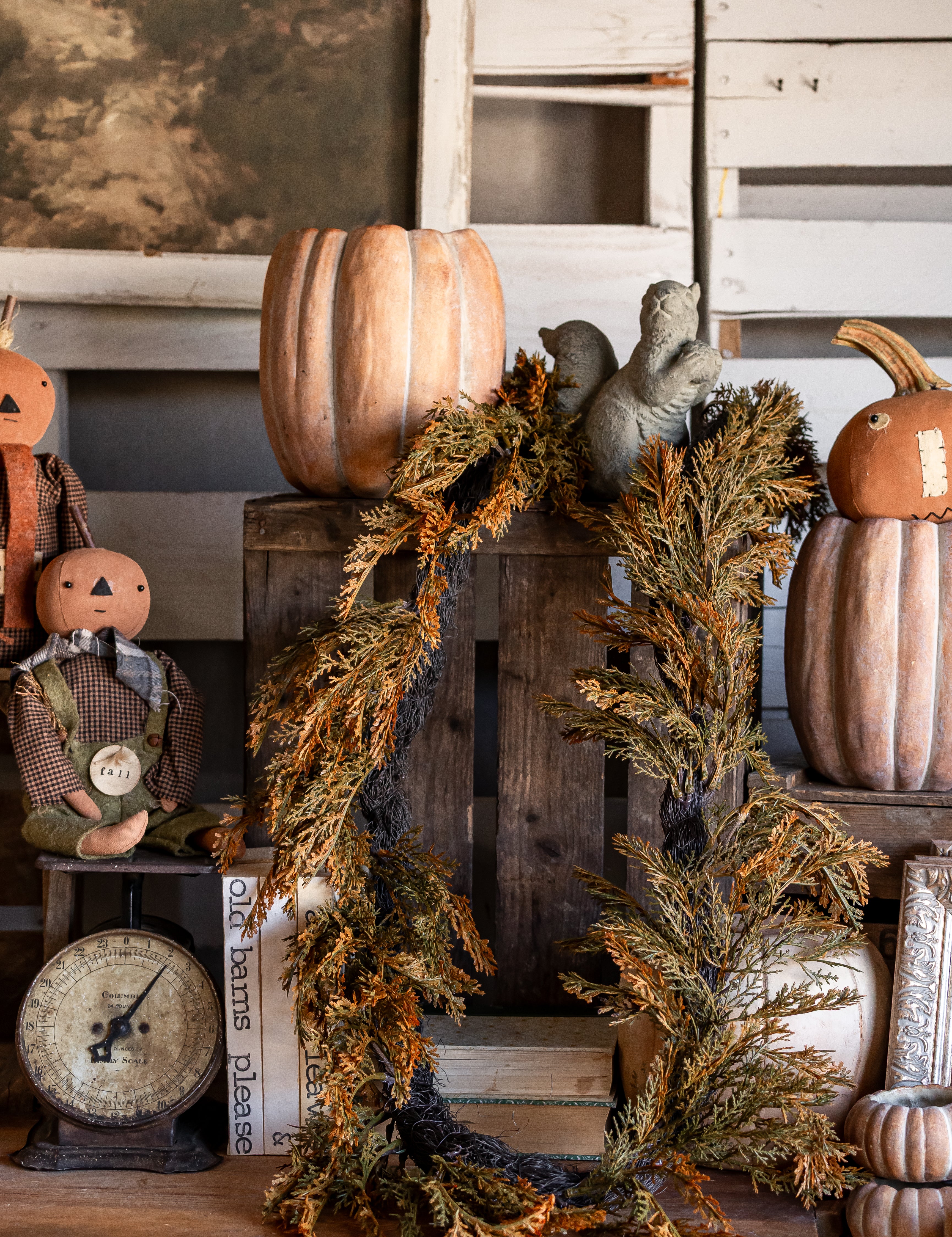 Fall Juniper Garland Ragon House