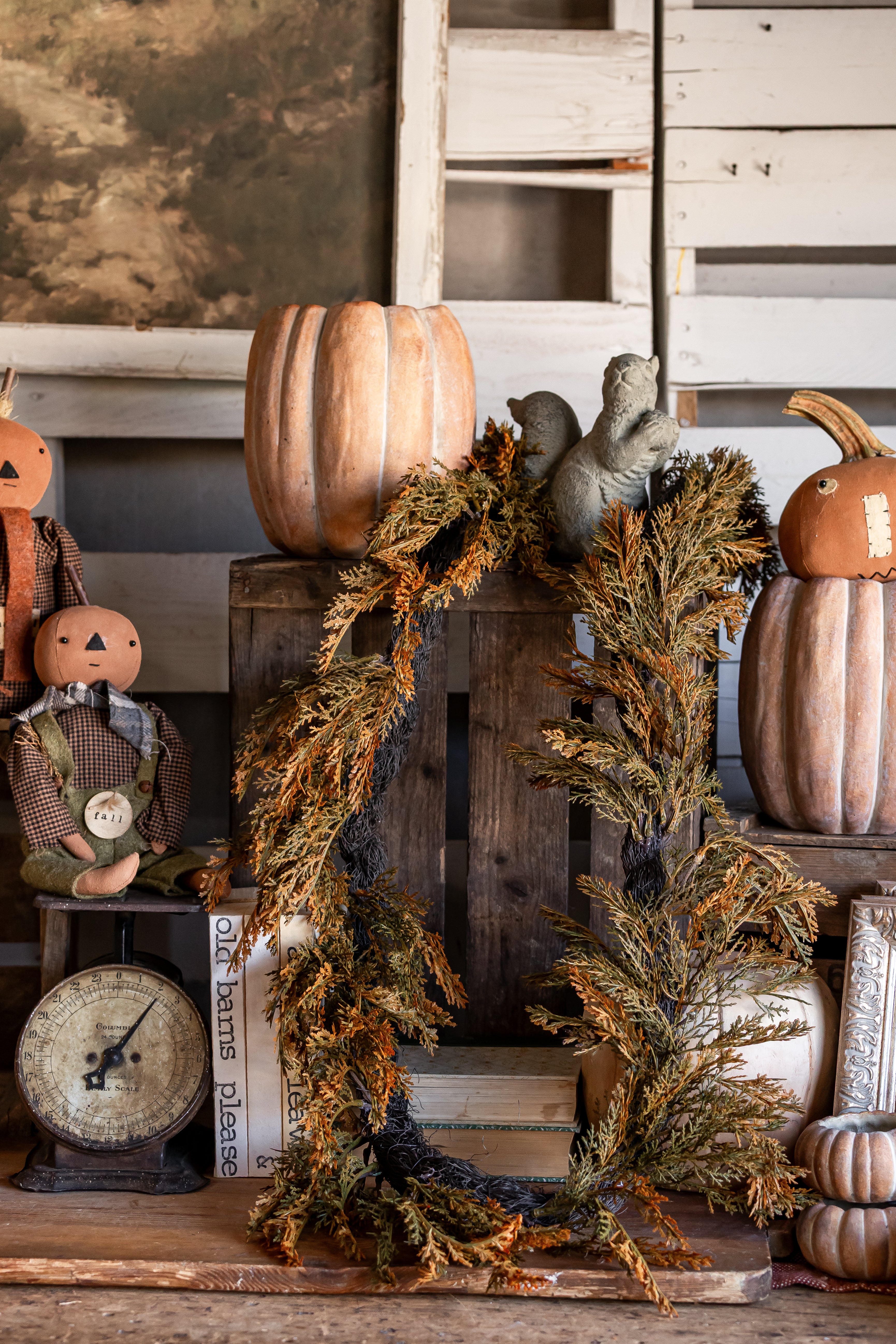 Fall Juniper Garland Ragon House