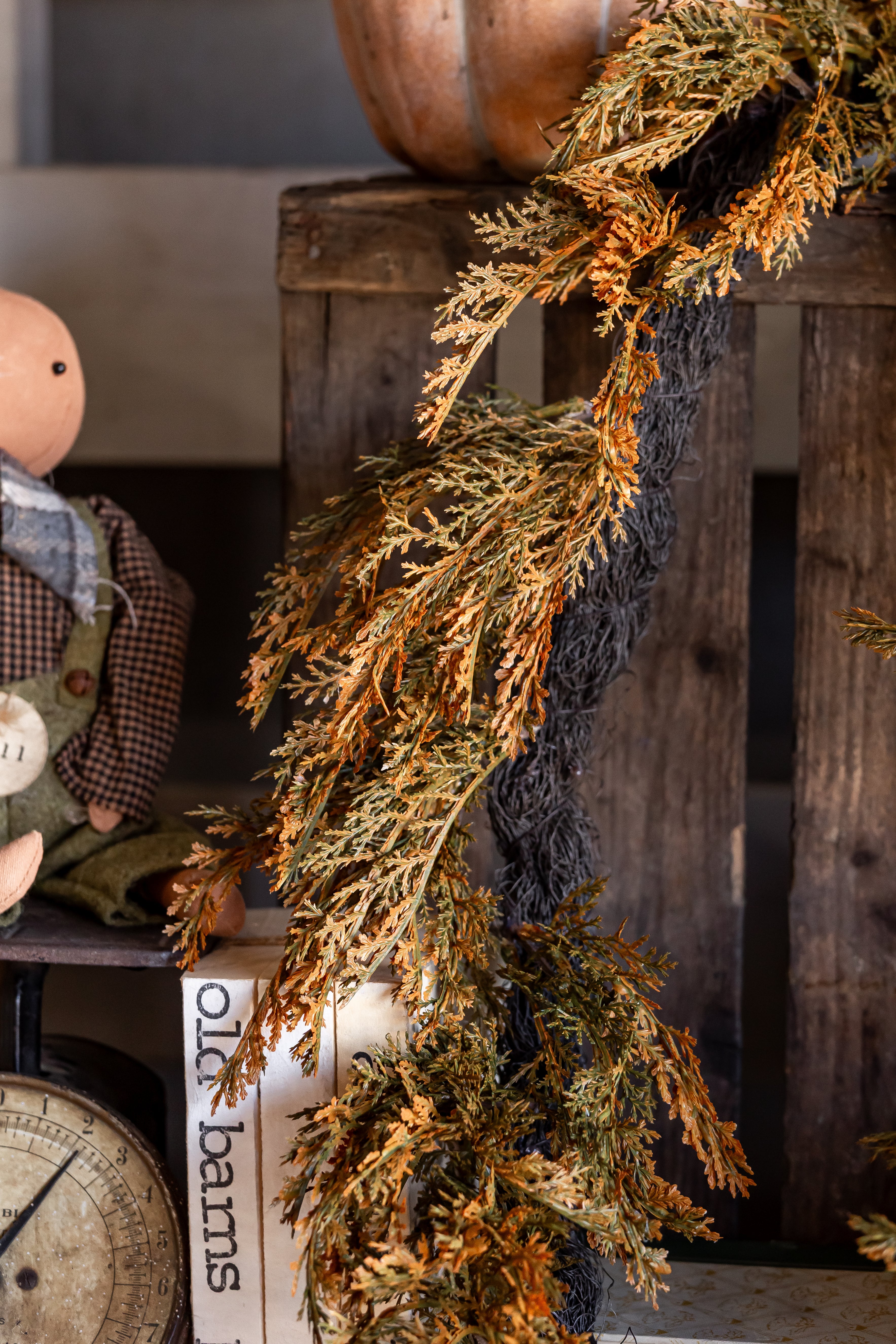 Fall Juniper Garland Ragon House