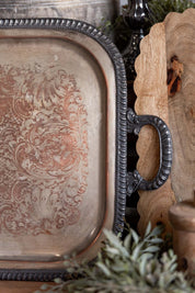Vintage Silver Handled Tray The Little Burlap Barn