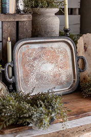 Vintage Silver Handled Tray The Little Burlap Barn