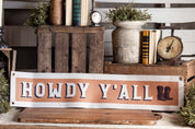 Howdy Y'all Felt Banner Benoit's Design Co.