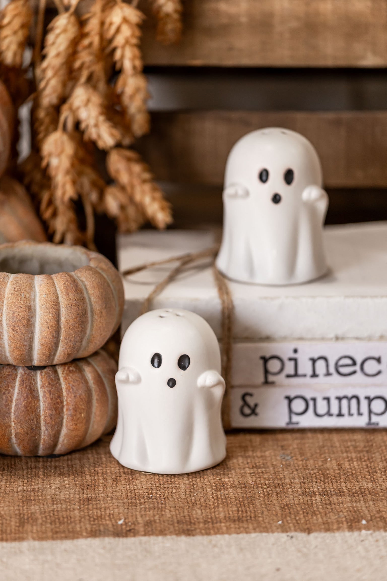 Ghost Salt and Pepper Shakers Creative Co-Op