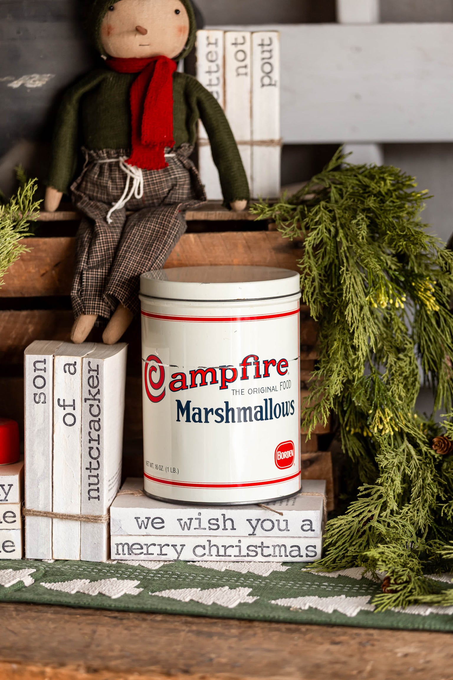 1980's Campfire Marshmallow Tin The Little Burlap Barn