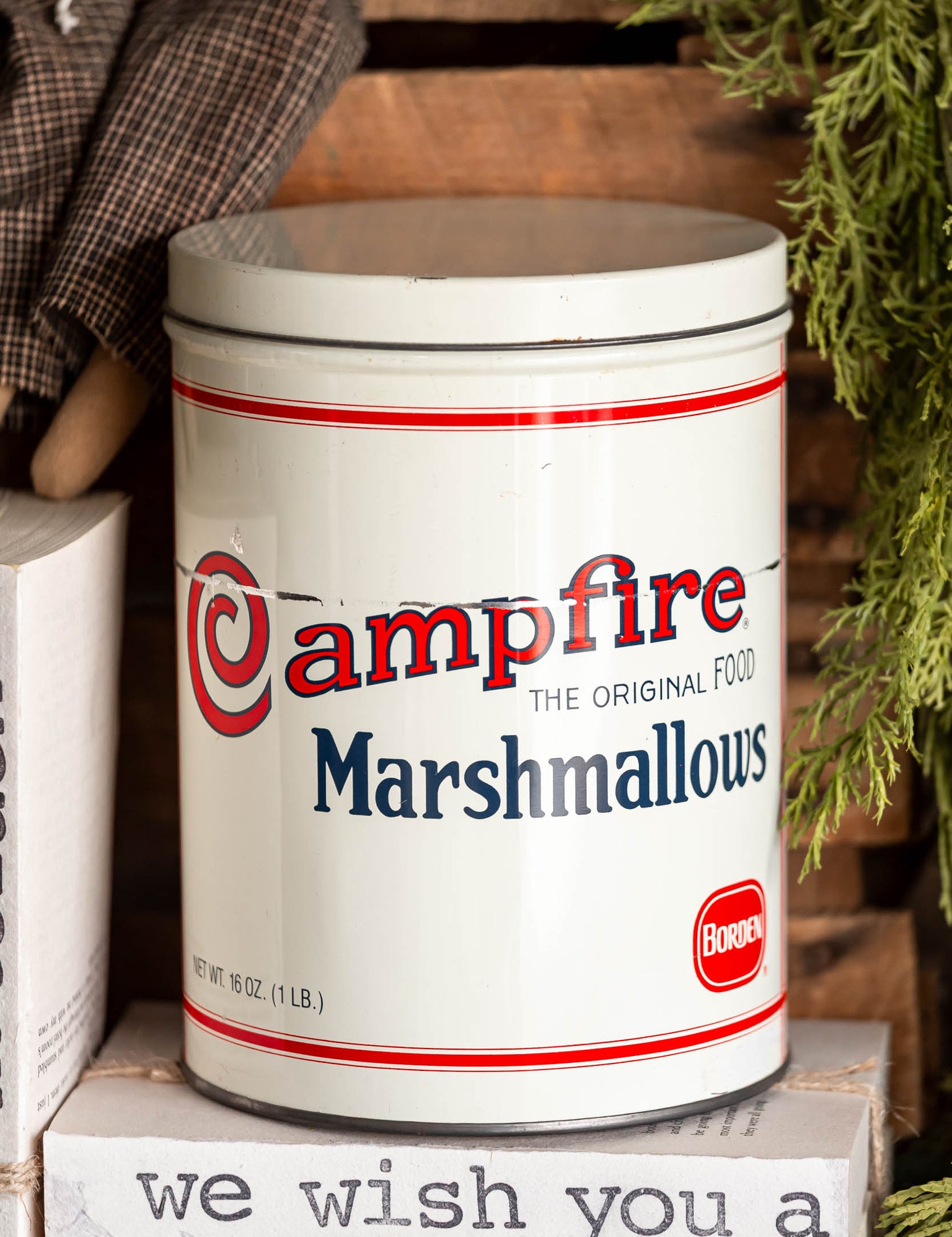 1980's Campfire Marshmallow Tin The Little Burlap Barn