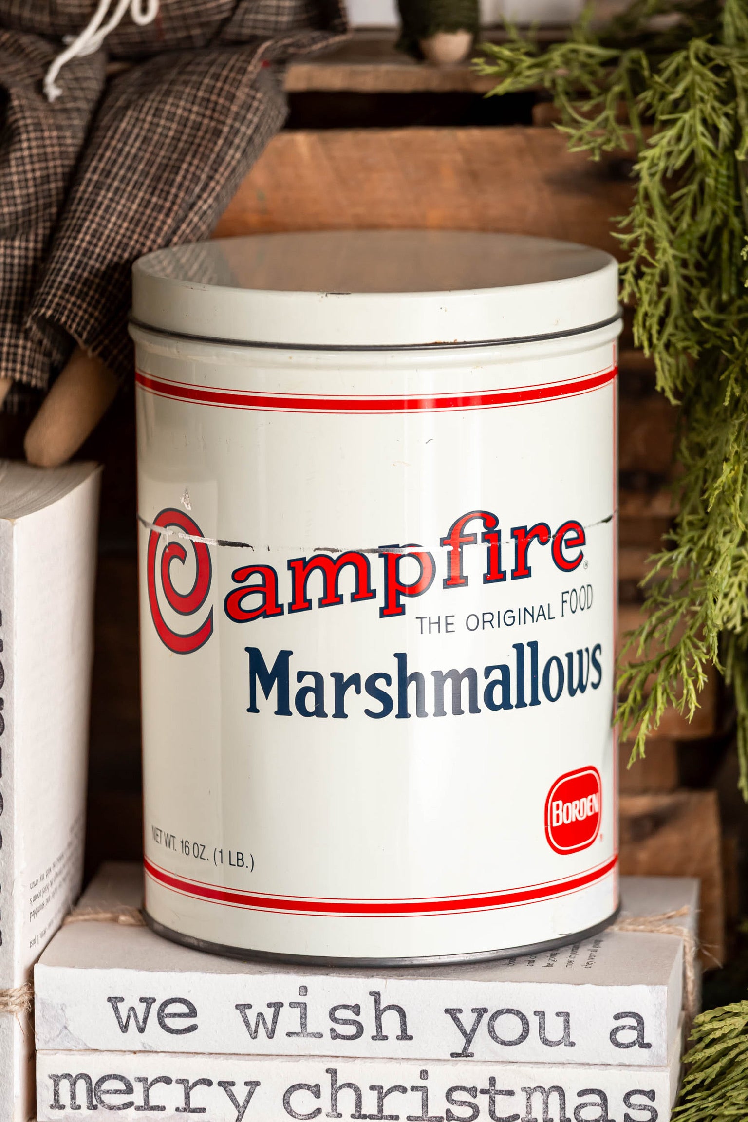 1980's Campfire Marshmallow Tin The Little Burlap Barn