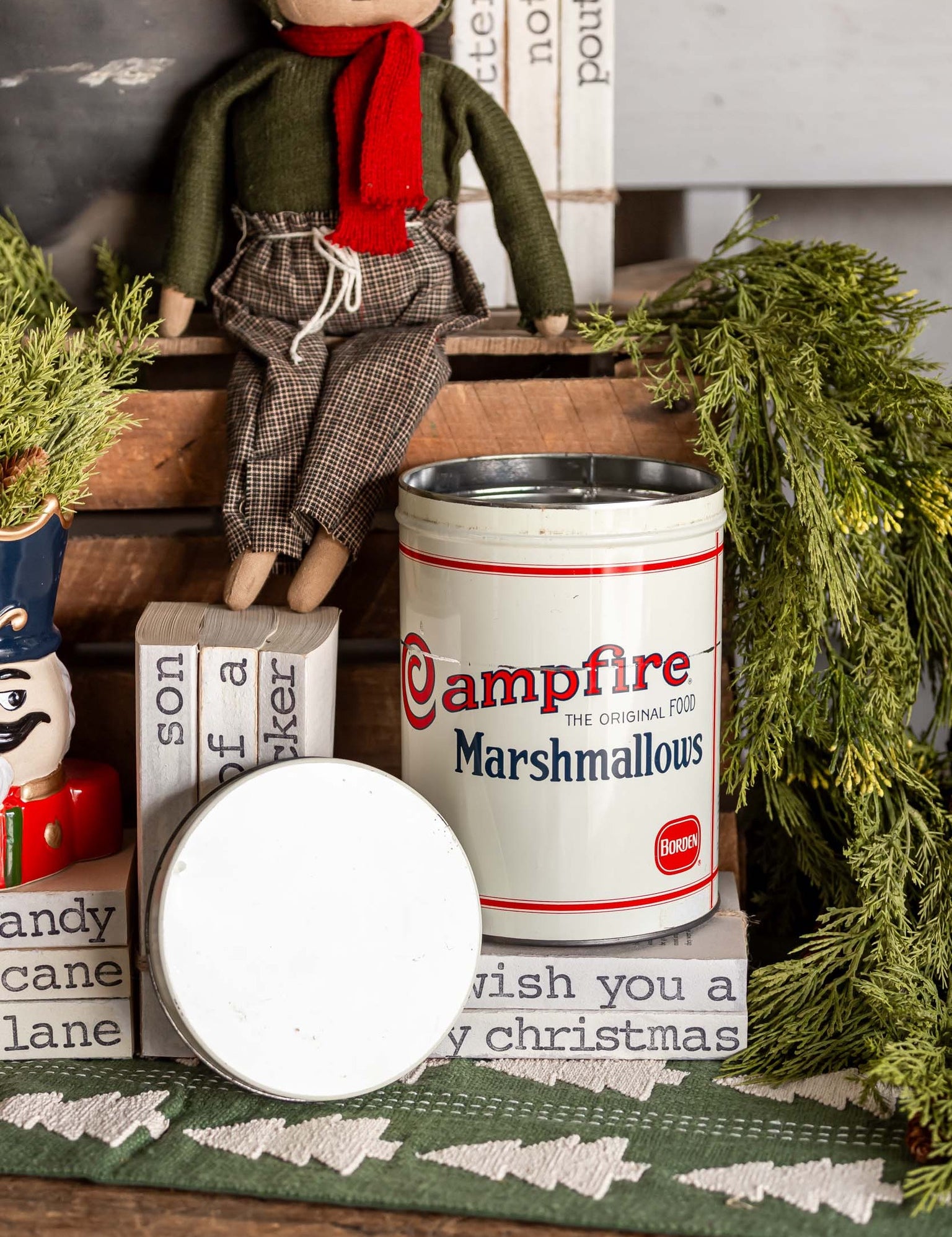 1980's Campfire Marshmallow Tin The Little Burlap Barn