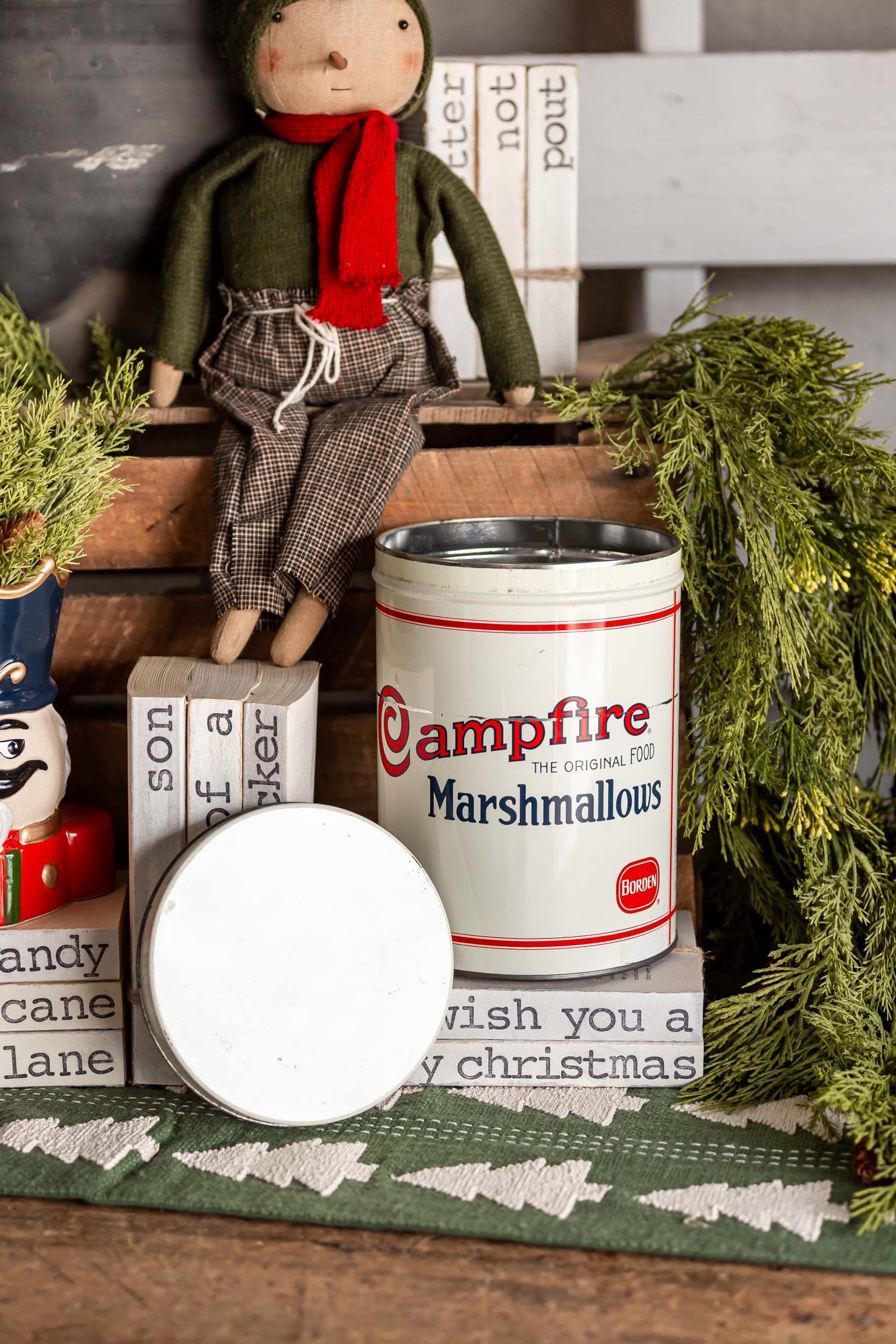 1980's Campfire Marshmallow Tin The Little Burlap Barn
