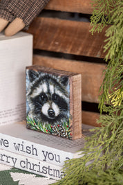 Raccoon Wood Sign The Little Burlap Barn