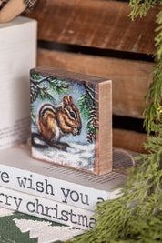 Chipmunk Wood Sign Primitives by Kathy