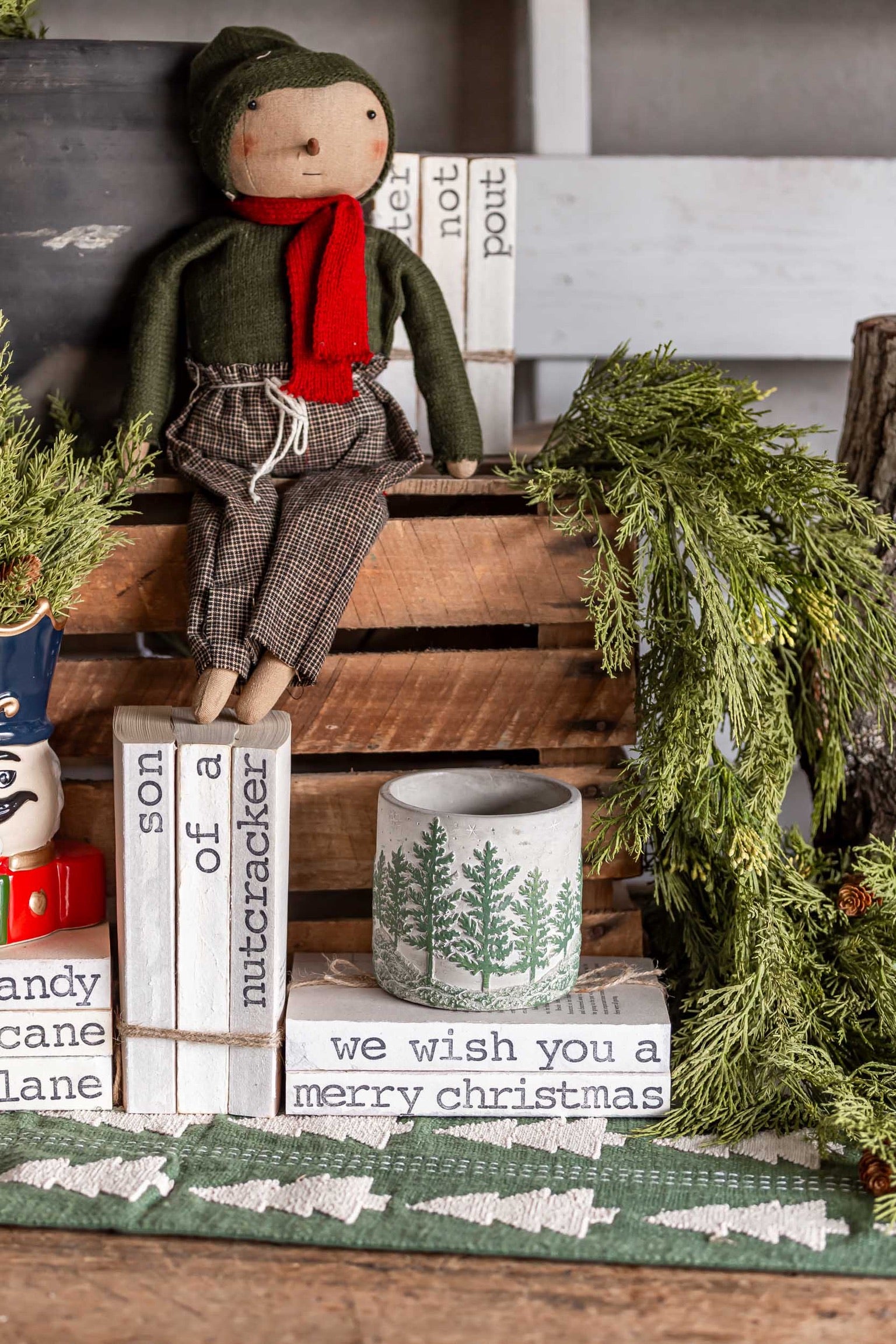 Concrete Pine Tree Pot The Little Burlap Barn