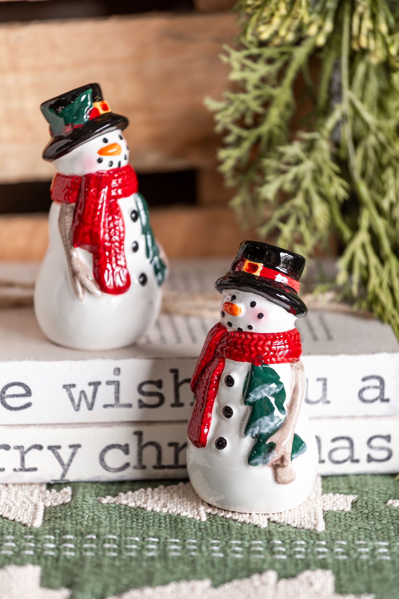 Happy Snowmen S+P Shakers The Little Burlap Barn