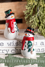 Happy Snowmen S+P Shakers The Little Burlap Barn